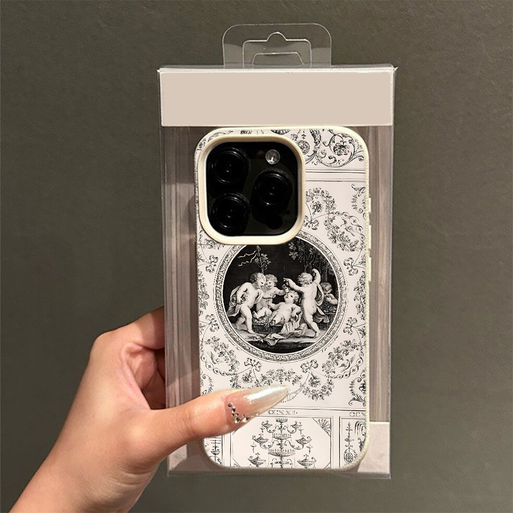 Vintage Floral Pattern Soft Case - Capa de Telefone Vintage com Padrão