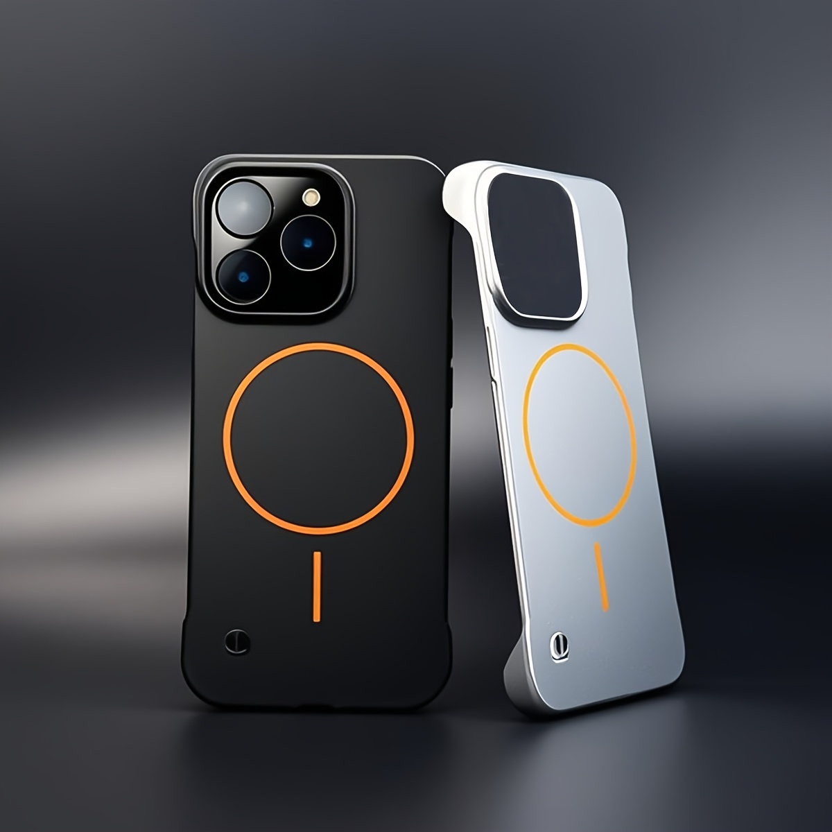 Ultra Thin Frameless Phone Cover - Capa de telefone de carregamento sem