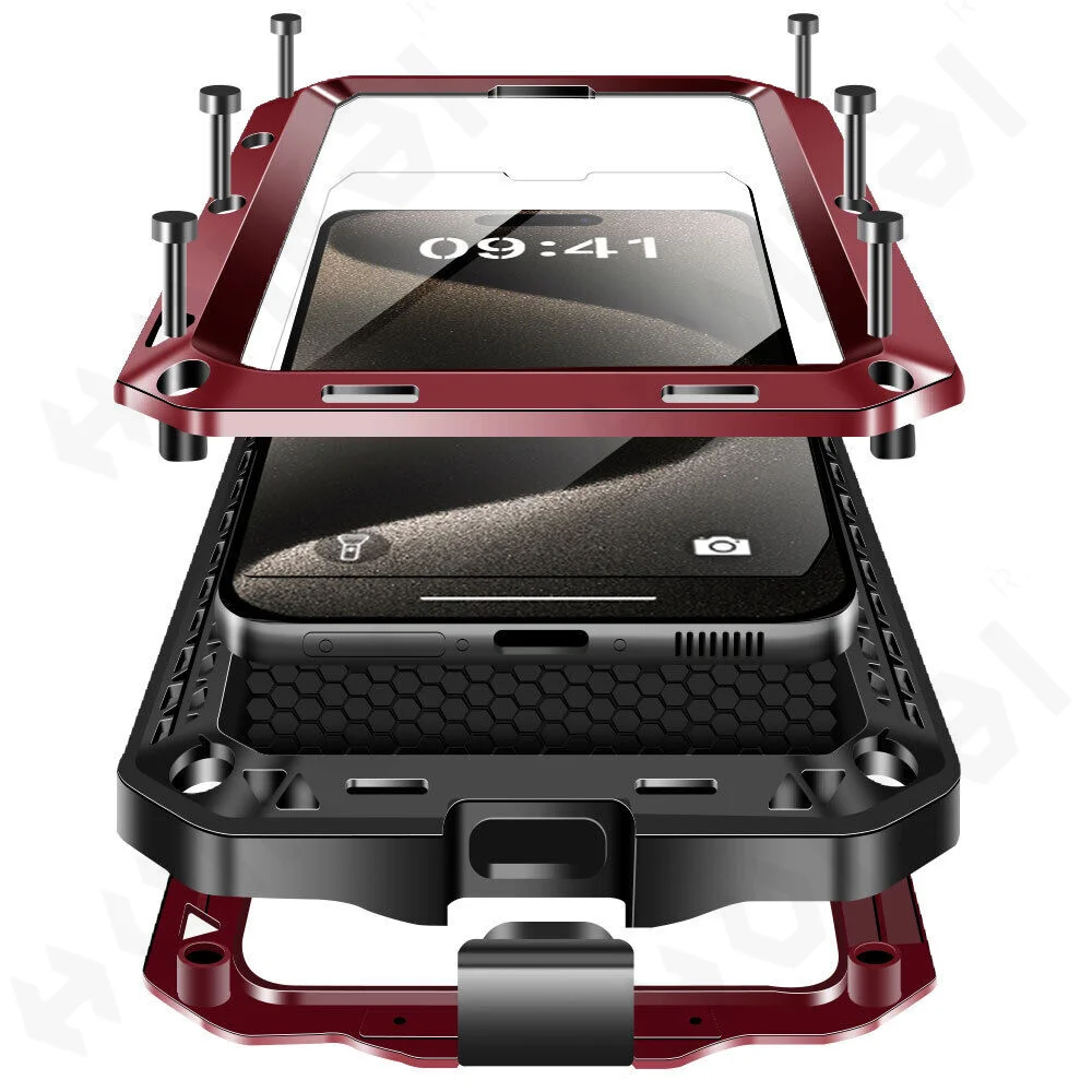 Heavy Duty 360 Full Body Protective Case - Capa para iphone 17 16 15