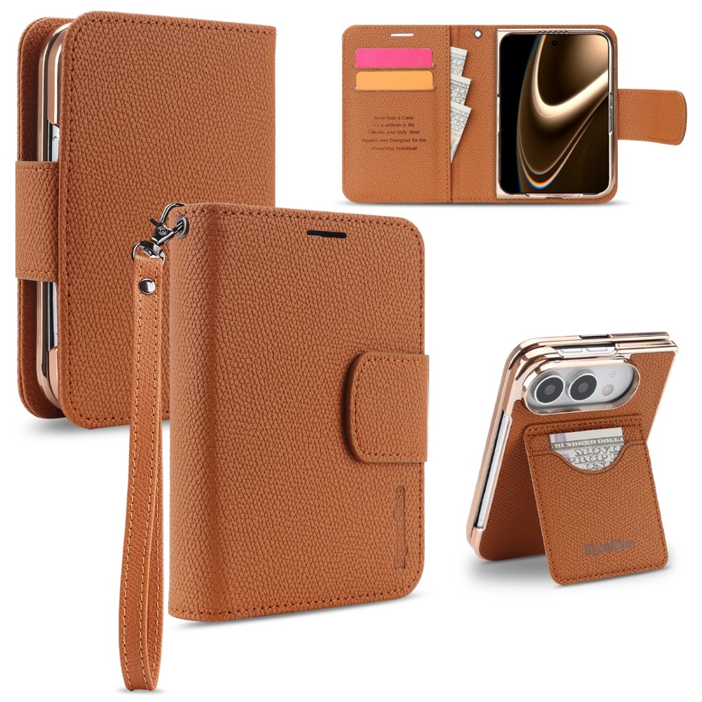 Leather Wallet Card Holder Phone Cover - Capa de telemóvel 2 em 1,