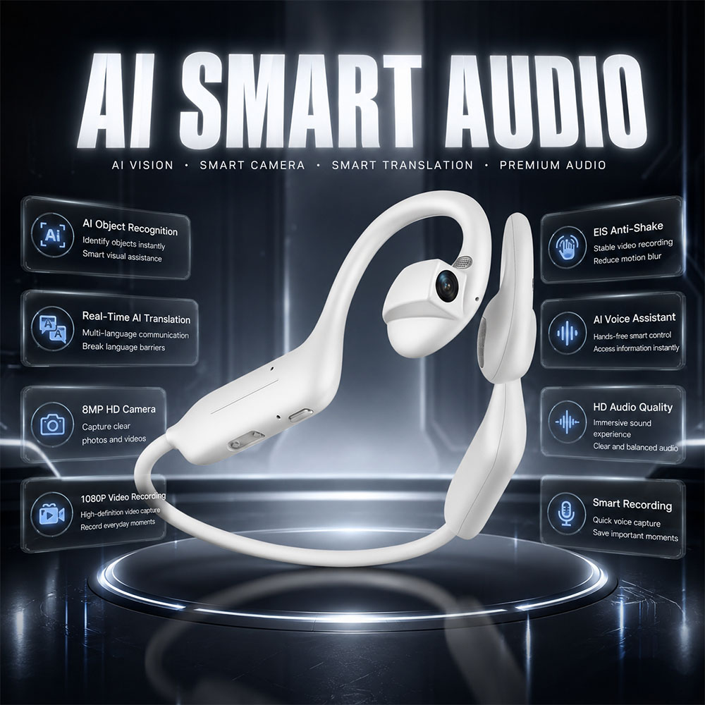 Earphones - NOVOS Fones de Ouvido Bluetooth 1080P