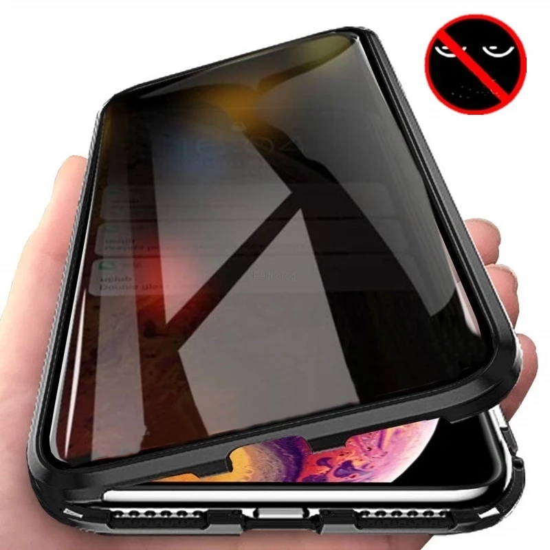 Anti Spy Privacy Glass Case - Capa de Metal com Privacidade em
