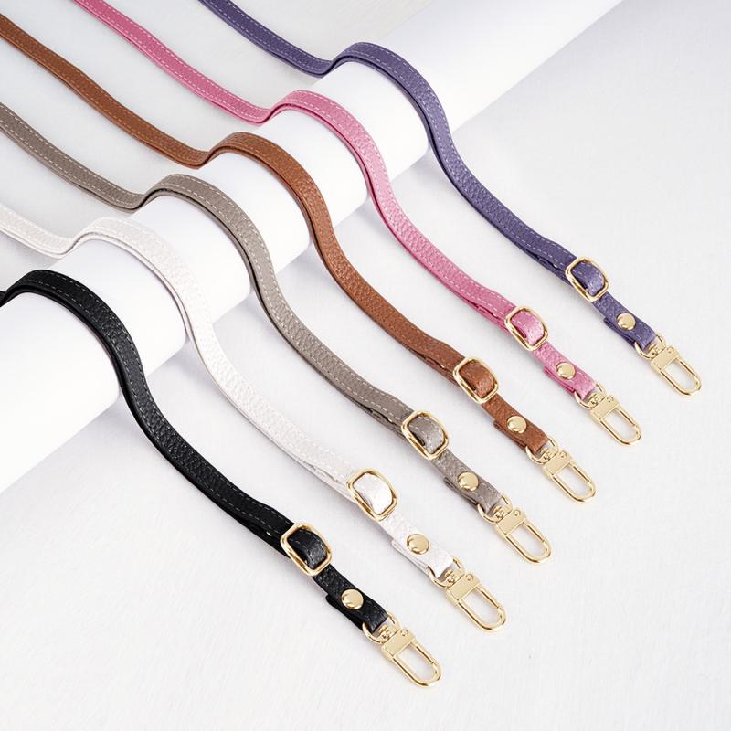 Crossbody Lanyard Neck Strap Case - Cordão de couro universal para celular,