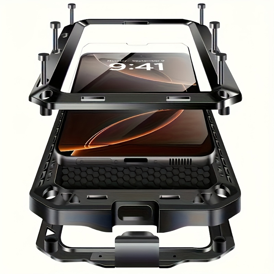 Heavy Duty 360 Full Body Protective Case - Capa de Telefone Reforçada em Metal