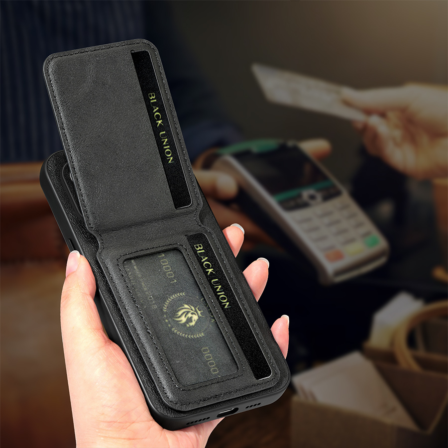 Capa de Telefone com Porta-Car - Leather Wallet Card Holder Phone Cover avaliação e preço