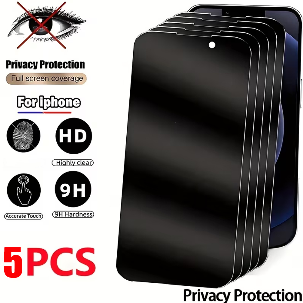 1-5PCS Vidro Temperado Anti-Es - Anti Peek Privacy Tempered Glass avaliação e preço
