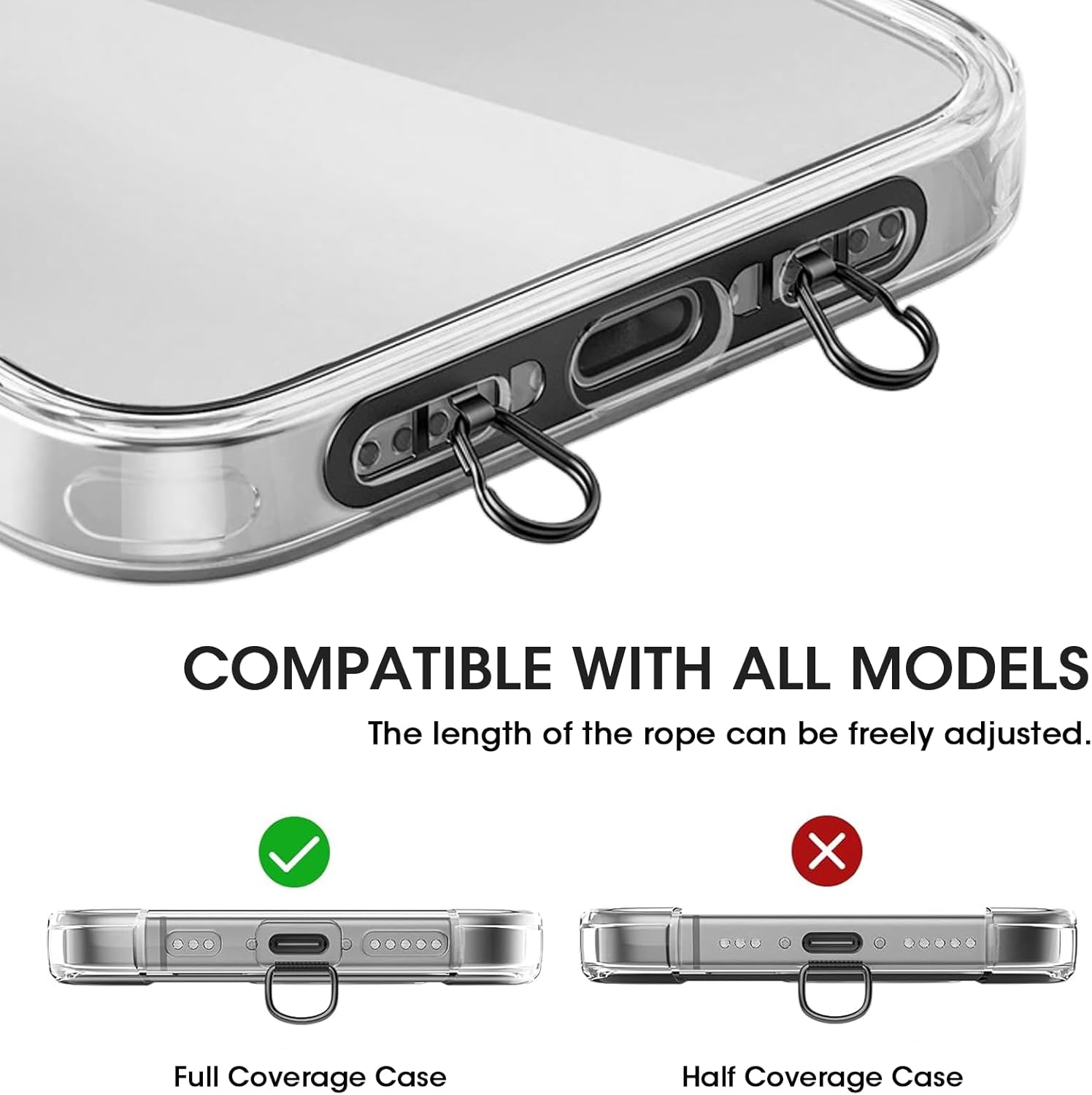 Cordão de telefone celular, an - Crossbody Lanyard Neck Strap Case avaliação e preço