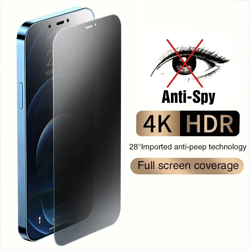 Capa de vidro temperado anti-e - Anti Spy Privacy Glass Case avaliação e preço