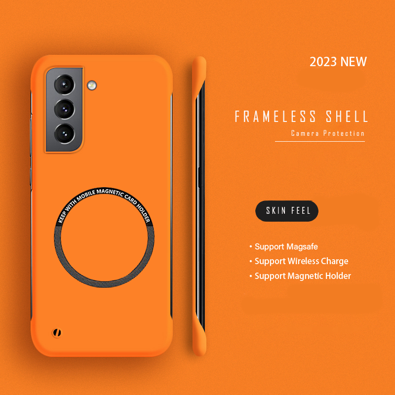 Capa de telefone magnética sem - Ultra Thin Frameless Phone Cover avaliação e preço