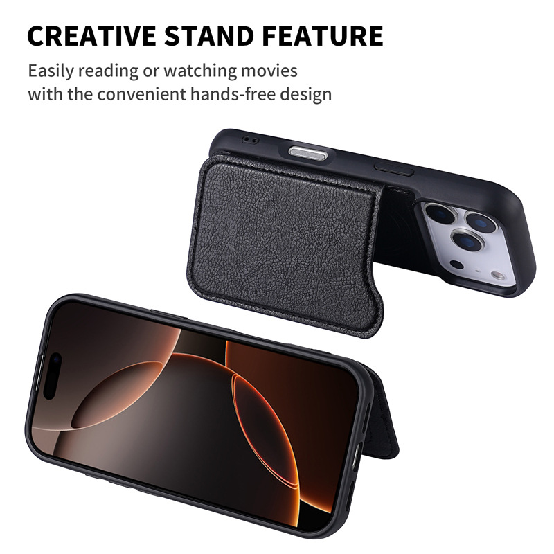 Capa de Telefone com Porta-Car - Leather Wallet Card Holder Phone Cover avaliação e preço