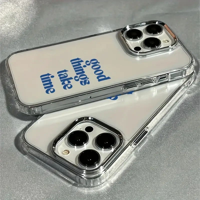 Good Things Take Time Capa Pro - Clear Shockproof Bumper Case avaliação e preço