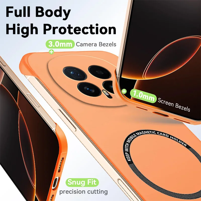 Nova capa de telefone magnétic - Ultra Thin Frameless Phone Cover avaliação e preço