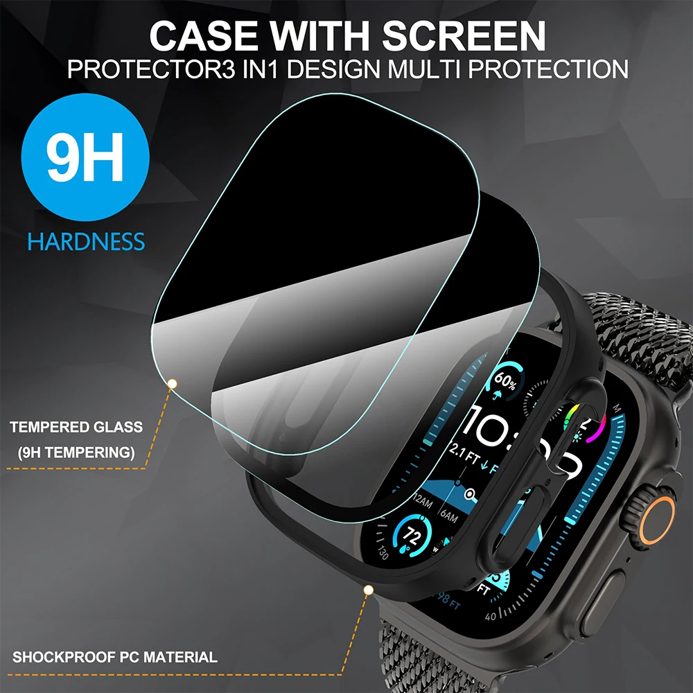 Vidro temperado + capa de priv - Anti Spy Privacy Glass Case avaliação e preço