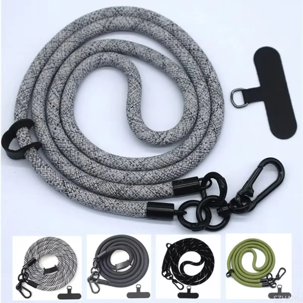 Universal negrito longo destac - Crossbody Lanyard Neck Strap Case avaliação e preço