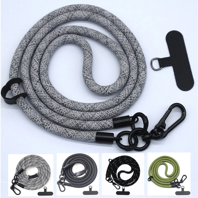 Cordão longo para celular, 8mm - Crossbody Lanyard Neck Strap Case avaliação e preço