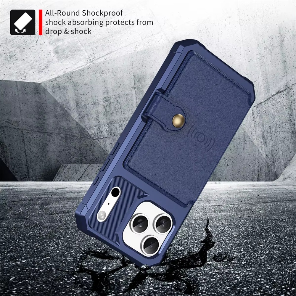 Capa de Telefone com Porta-Car - Leather Wallet Card Holder Phone Cover avaliação e preço