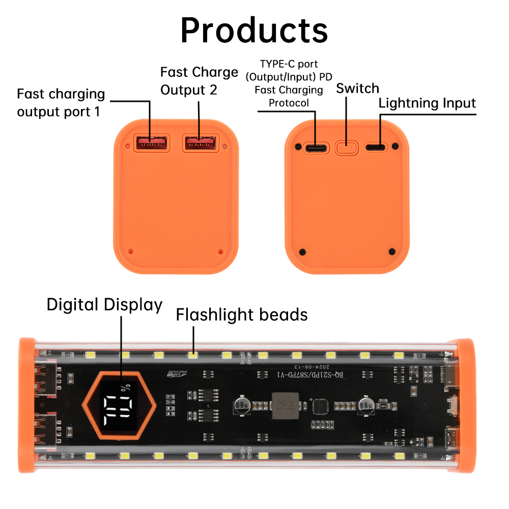 Caixa para Baterias 8*21700 co - Power Banks avaliação e preço