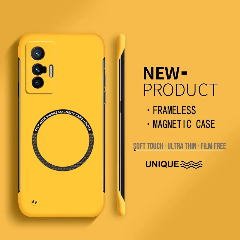 Ultra fino duro pc magnético s - Ultra Thin Frameless Phone Cover avaliação e preço