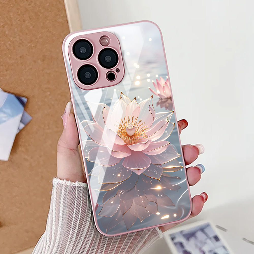Flor de lótus caso de telefone - Screen Protectors avaliação e preço