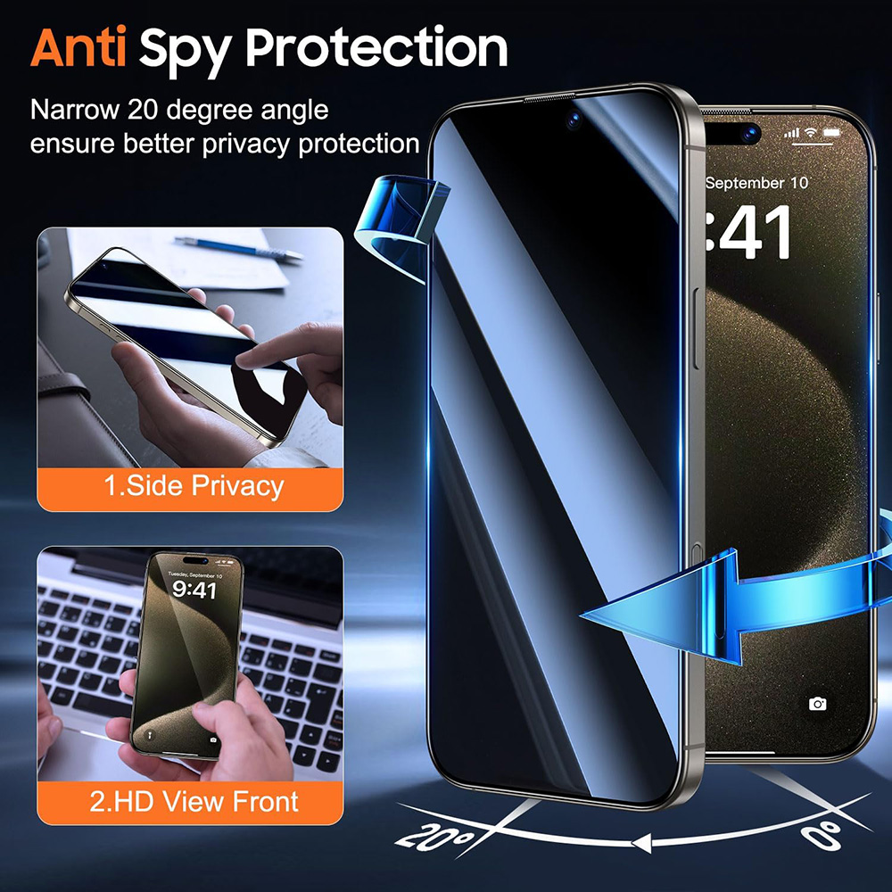 4 Peças de Vidro Temperado Ant - Anti Spy Privacy Glass Case avaliação e preço