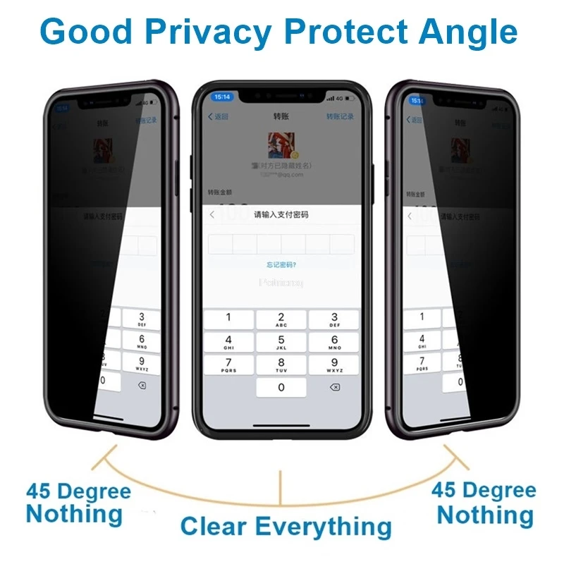 Capa de Metal com Privacidade  - Anti Spy Privacy Glass Case avaliação e preço